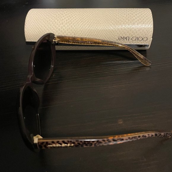 Jimmy Choo Sunglasses with case and cleaning cloth, NWOT - Picture 3 of 5